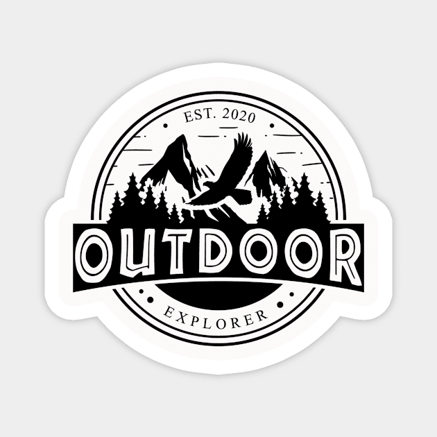 Outdoors Magnet by Usea Studio