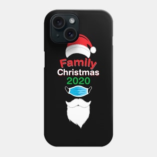 Family Christmas 2020 Quarantine, Cute Santa Beard Xmas Gift Phone Case