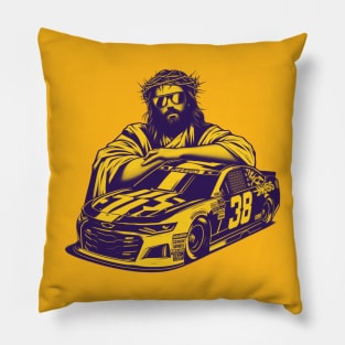 Nascar Jesus Pillow