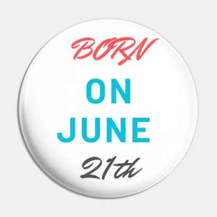 Born on june Pin