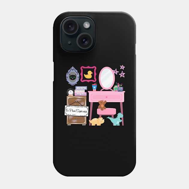 Inplainsight.style vanity Phone Case by NerdySparkleGoth