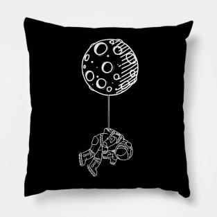 Astronaut hanging from the Moon Pillow