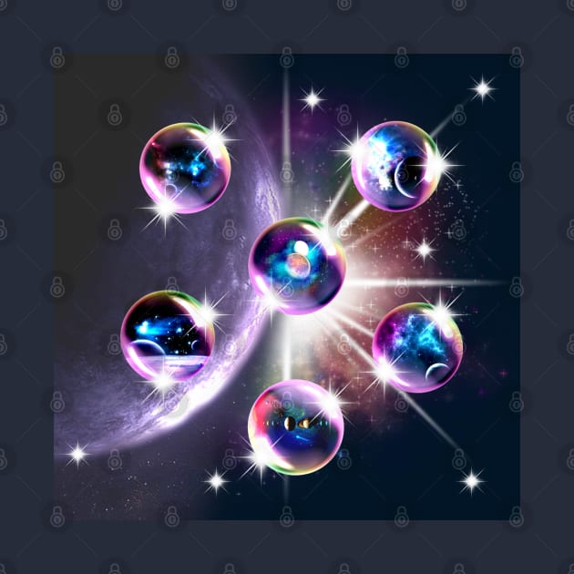Bubbleverse. Bubble Galaxy Universe by KC Morcom aka KCM Gems n Bling aka KCM Inspirations