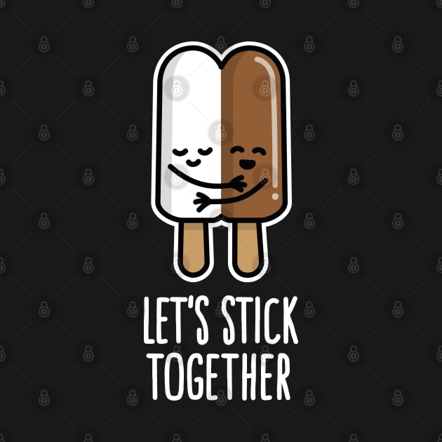 Let's stick together interracial couple popsicle mixed marriage by LaundryFactory