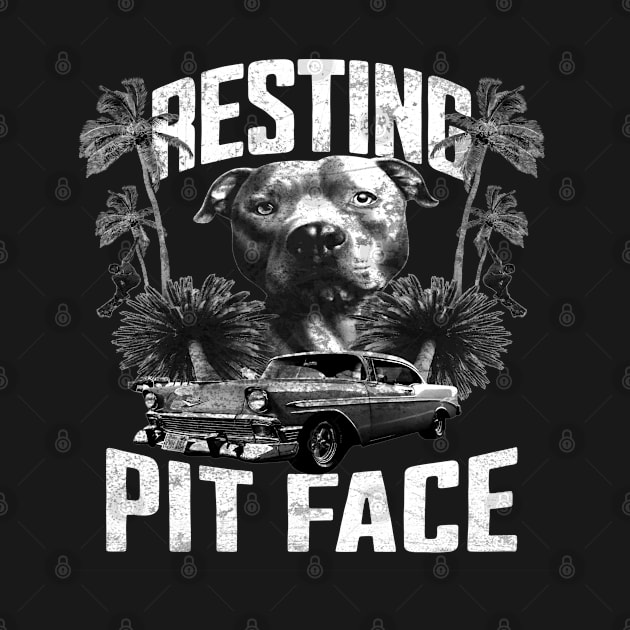 Resting Pit Face Pitbull by Raeus