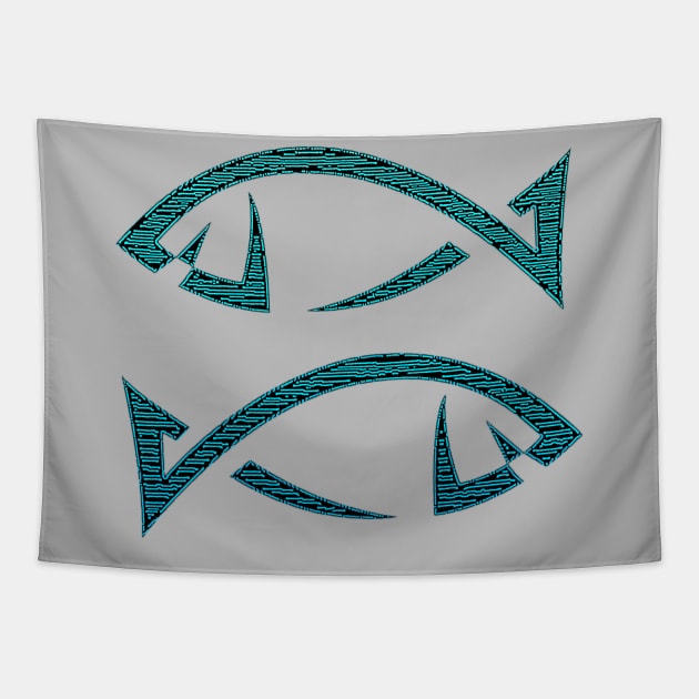 Pisces Fish Tapestry by Zodiac Syndicate