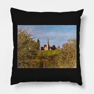 The Church at Midgeham in Berkshire Pillow