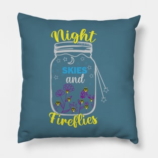 Night Skies and Fireflies Pillow