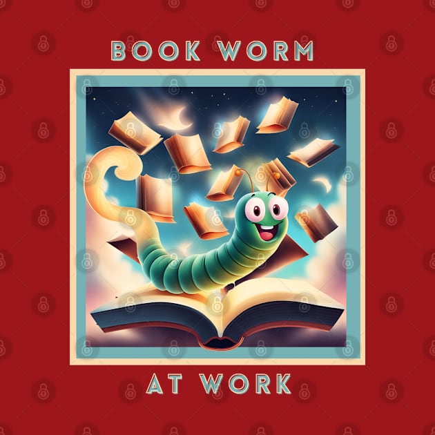 Book Worm at Work by PetraKDesigns