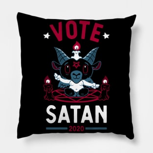 Vote Satan - Vote 2020 - Election - Creepy Cute - Goth Pillow