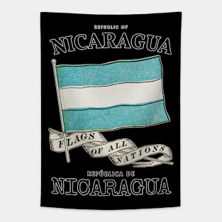 Classic Flag of Nicaragua Tapestry