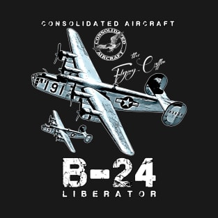 B24 Liberator The Flying Coffin WW2 Heavy Bomber Aircraft T-Shirt