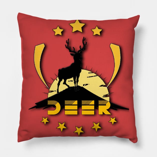 Deer hunting shirt Pillow by Genio01