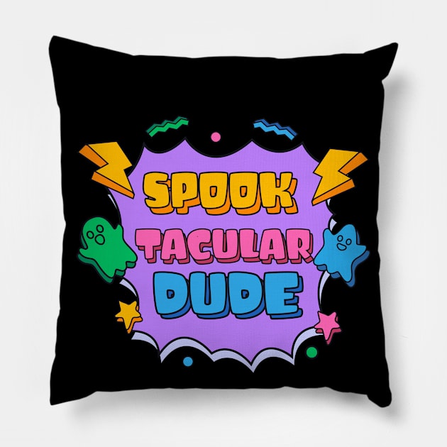 Spooktacular Dude Pillow by JabsCreative