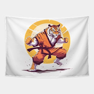 karate tiger Tapestry