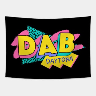 Daytona Beach, Florida Retro 90s Logo Tapestry