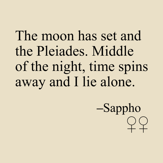 Sappho Poem (Pleiades) by SapphoStore