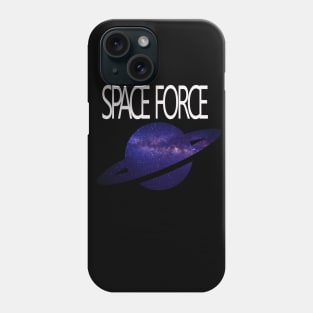 space force galaxy white Phone Case