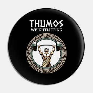 Thumos Weightlifting Greco-Roman Gym Ancient Bodybuilding Pin