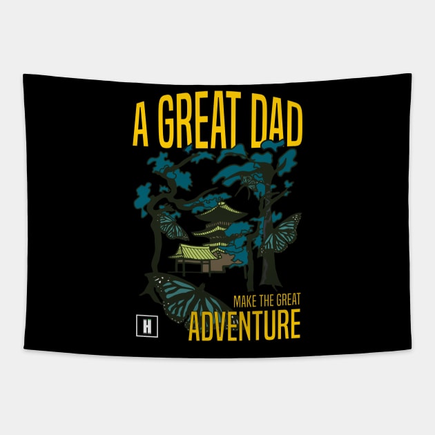 a great dad make great adventure recolor 02 Tapestry by HCreatives