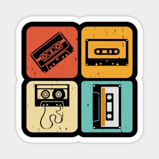 Retro Vintage Cassette Tape 80s 90s Music Lover Magnet