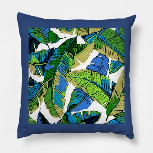 BANANA PALM LEAF PARADISE PATTERN Pillow