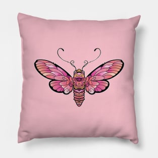 cute pink moth Pillow