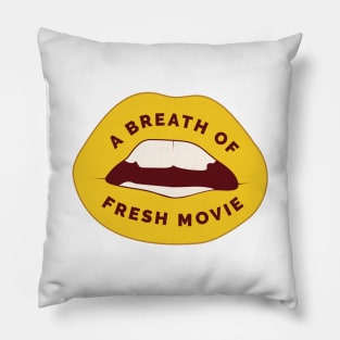 A Breath of Fresh Movie - Yellow Lips Pillow