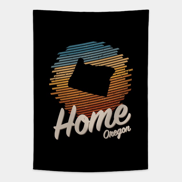 Vintage Oregon Home Tapestry by Ostakos