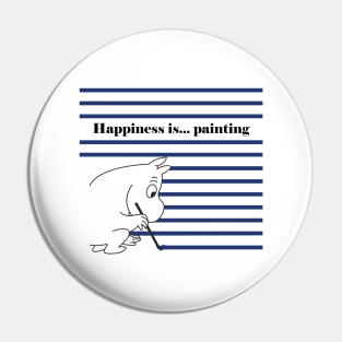 Happiness is... painting Pin