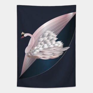 White Swan Queen - Angel Princess Tapestry