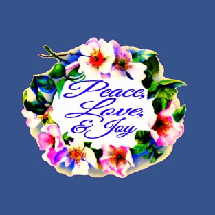 Peace Love Joy Floral T-Shirt