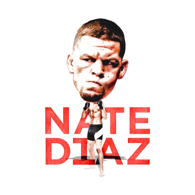 Nate Diaz Bobblehead Cartoon by SavageRootsMMA