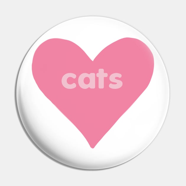 Cats Heart Pin by annmariestowe