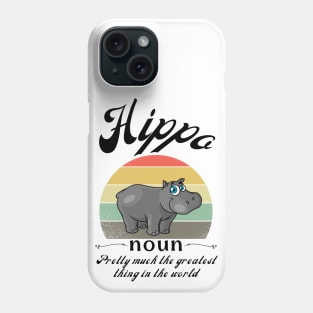 Hippo Animals Definition Phone Case