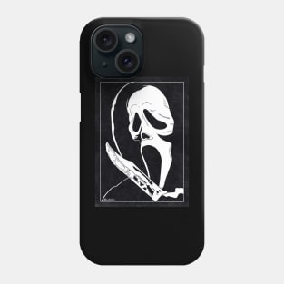 GHOSTFACE - Scream (Black and White) Phone Case