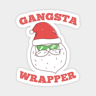 Gangsta Wrapper Santa Magnet