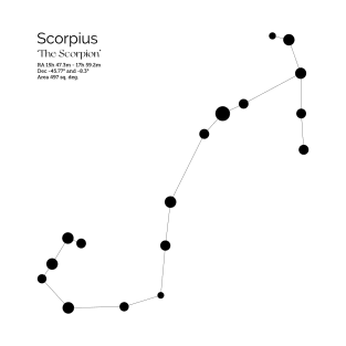 Scorpius Zodiac Constellation T-Shirt