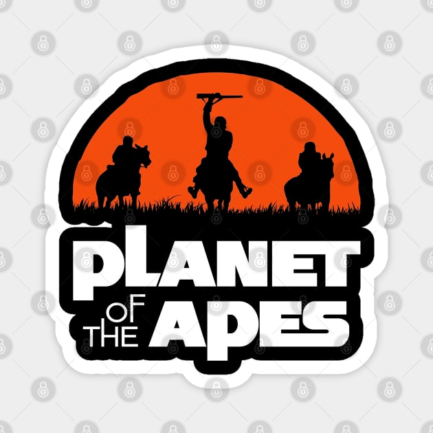 Planet Of The Apes Magnet by Gabby Hamrick