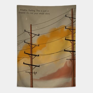 Anime Sunset Landscap Tapestry