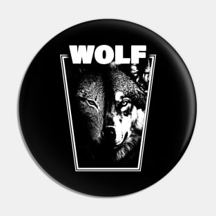 Angry Wolf Nature Pin