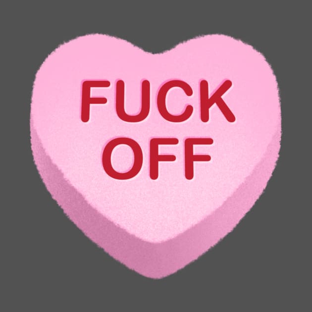 Fuck Off Candy Heart by tommartinart