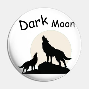 Lunar Elegance: Dark Moon Pin