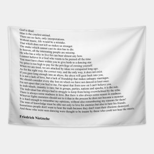 Friedrich Nietzsche Quotes Tapestry