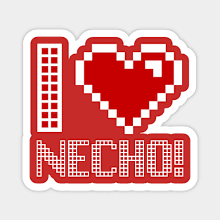 Pixel Effect I love Necho! Magnet