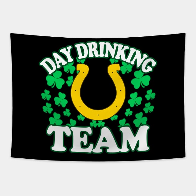 St Patricks Day Drinking Team - Irish Pride, Irish Drinking Squad, St Patricks Day 2018, St Pattys Day, St Patricks Day Shirts Tapestry by BlueTshirtCo