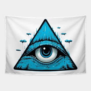 illuminati eye Tapestry