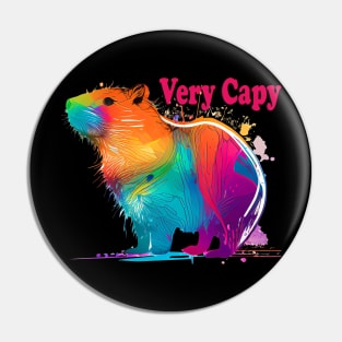 Capybara Very Capy Pin