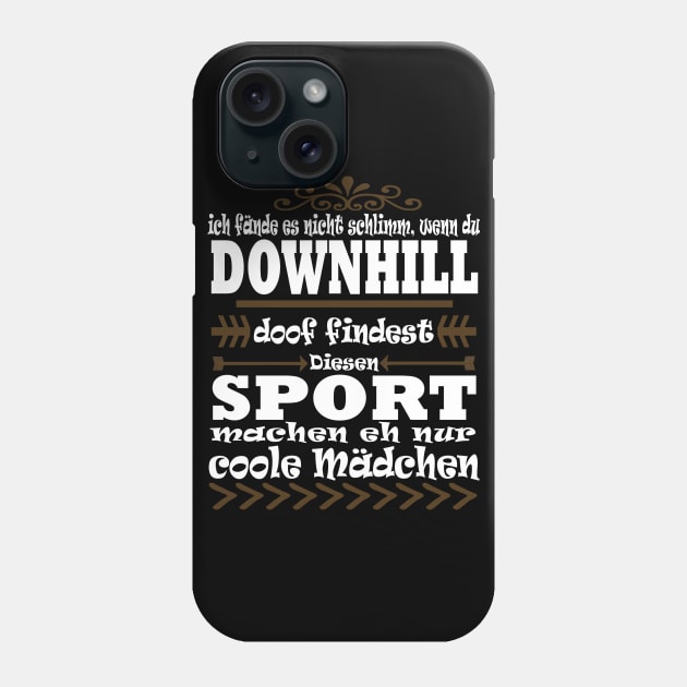 Downhill Fahrradfahren Natur Wheeli Spruch Phone Case by FindYourFavouriteDesign