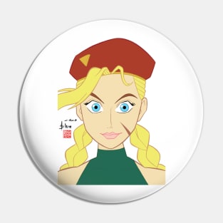 Cammy from Street Fighter Pin